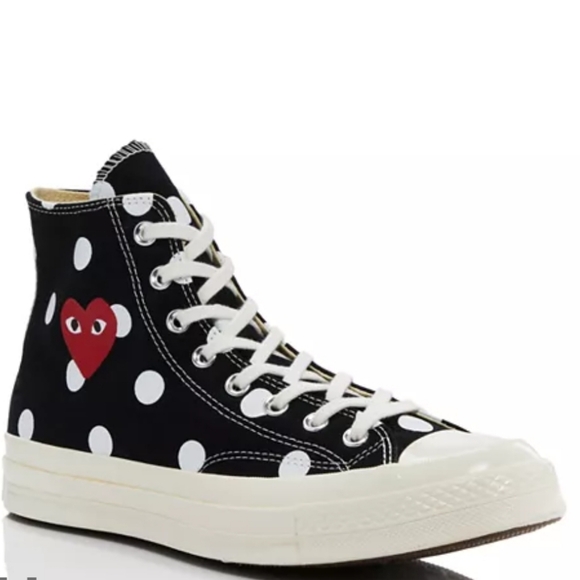 Converse Other - NWT Unisex Converse Comme Des Gargons PLAY Chuck Taylor Polka Dot Hi-Tops